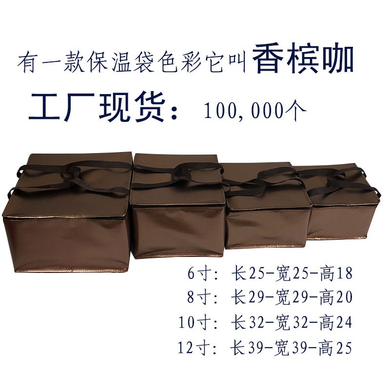 New spot 6 inches 8 inches 10 inches 12 inches cake insulation bag non-woven aluminum foil thickened custom fresh-keeping refrigerator bag