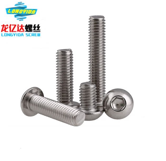 M6 304 stainless steel round head of hexagonal mushroom head screw cup screw cup bolt