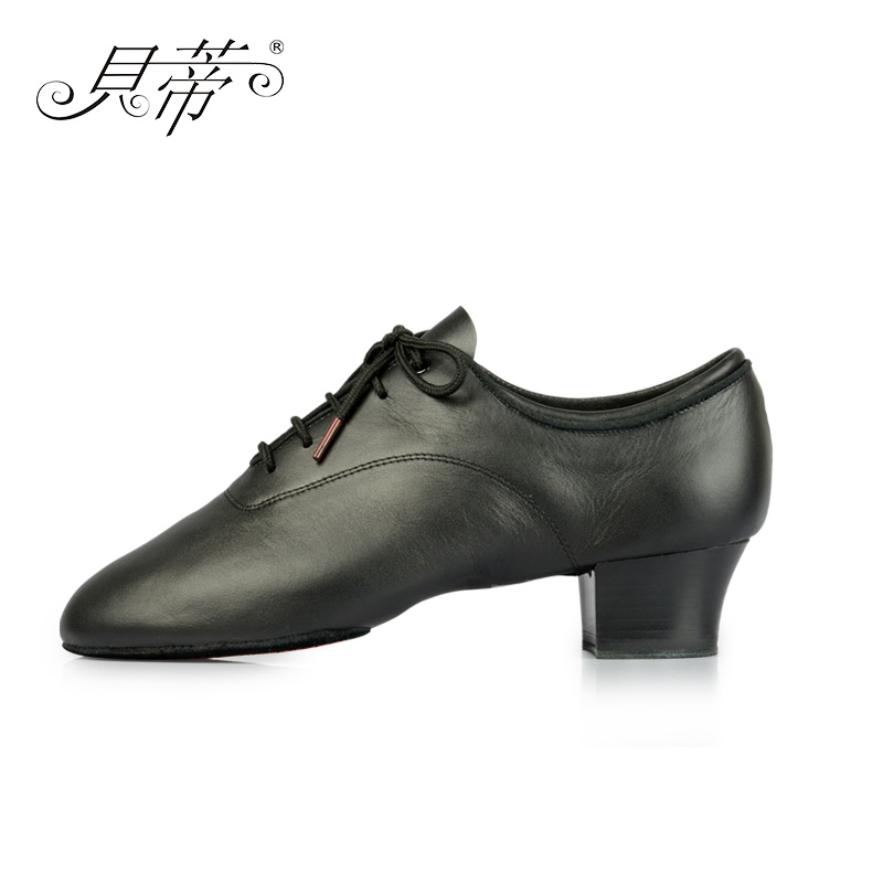 BD Betty dance shoes Latin dance shoes male adult national Peulemba precisely denim dance shoes two points bottom 417