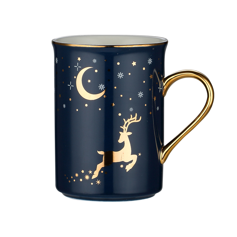 Prince brutalist animals delicate individuality creative trend ceramic cup coffee cup, mark cup with a spoon