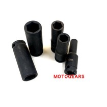 Black reinforced about 7 8CM wind gun sleeve 1 2 inch 12 5mm extended sleeve pneumatic sleeve black stiffened