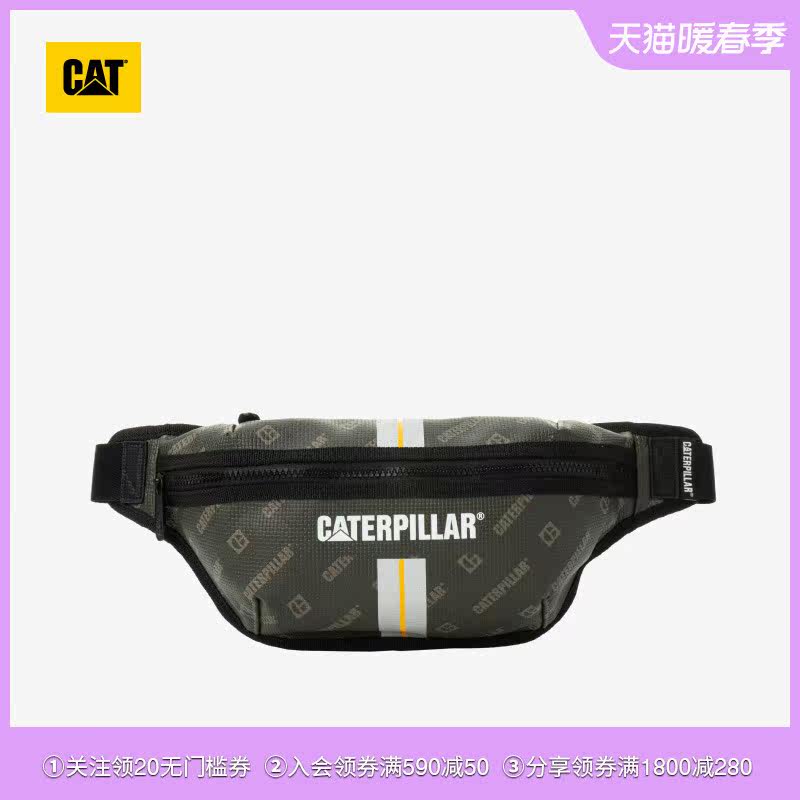CAT Carter evergreen belt bag logo print green belt bag