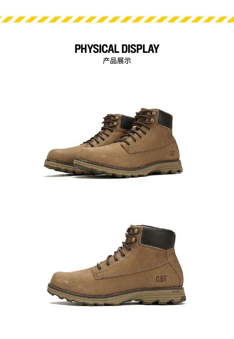 CAT извозчик осень и зима мужской INTAKE воловья кожа кожа случайный Ботинок механическая обработка Ботинок торговый центр в этом же моделье ревень Ботинок       