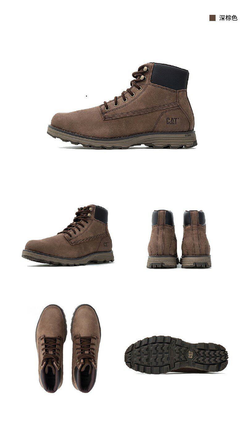 CAT извозчик осень и зима мужской INTAKE воловья кожа кожа случайный Ботинок механическая обработка Ботинок торговый центр в этом же моделье ревень Ботинок       