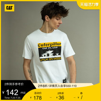 CAT Carter summer T-shirt mens printing round neck short-sleeved T-shirt counter with the same