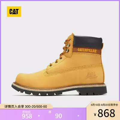 CAT Carter evergreen classic yellow boots outdoor breathable men's shoes non-slip wear-resistant tooling boots men's boots