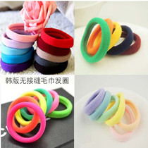 Korean version of childrens Hairband small cotton fluorescent seamless towel hair rope headgear headgear small accessories