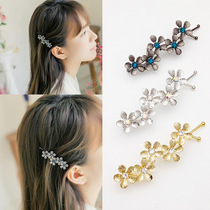 South Koreas new hipster five leaf flower rhinestone word clip side clip bangs twist clip Factory Direct