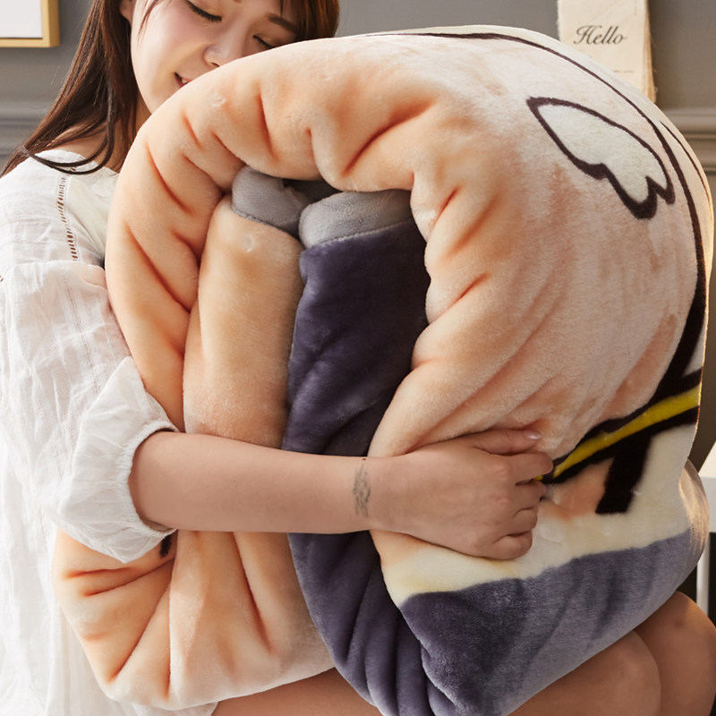 Коралловое фланелевое одеяло, флисовая простыня, увеличенная толщина