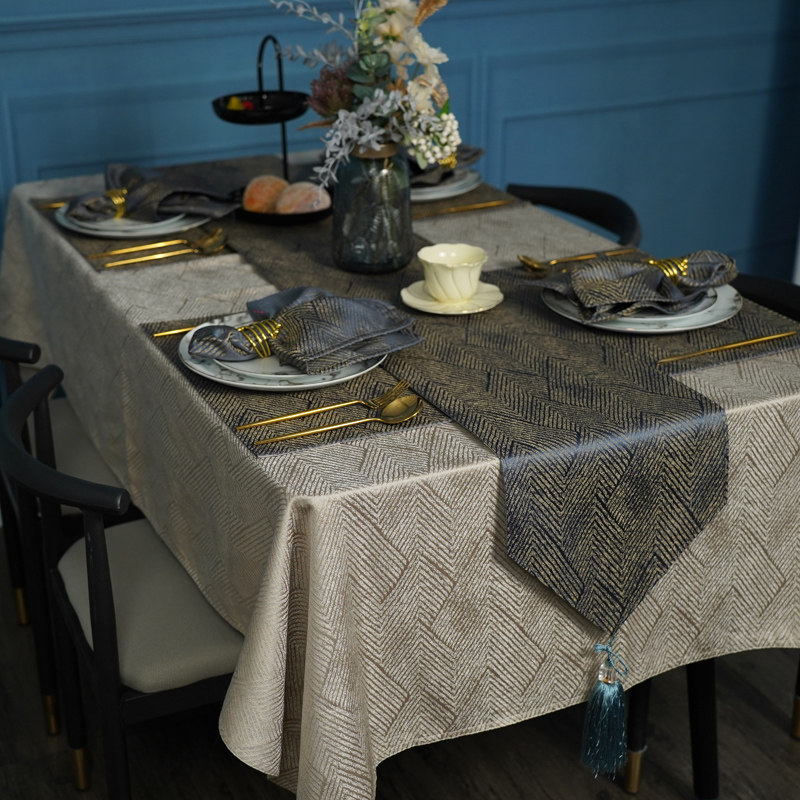 Dream Lovers Table Cloth Tea Towels Artificial Nordic Modern Simple Rectangular Table Cloth Light Luxury Hotel Table Cloth