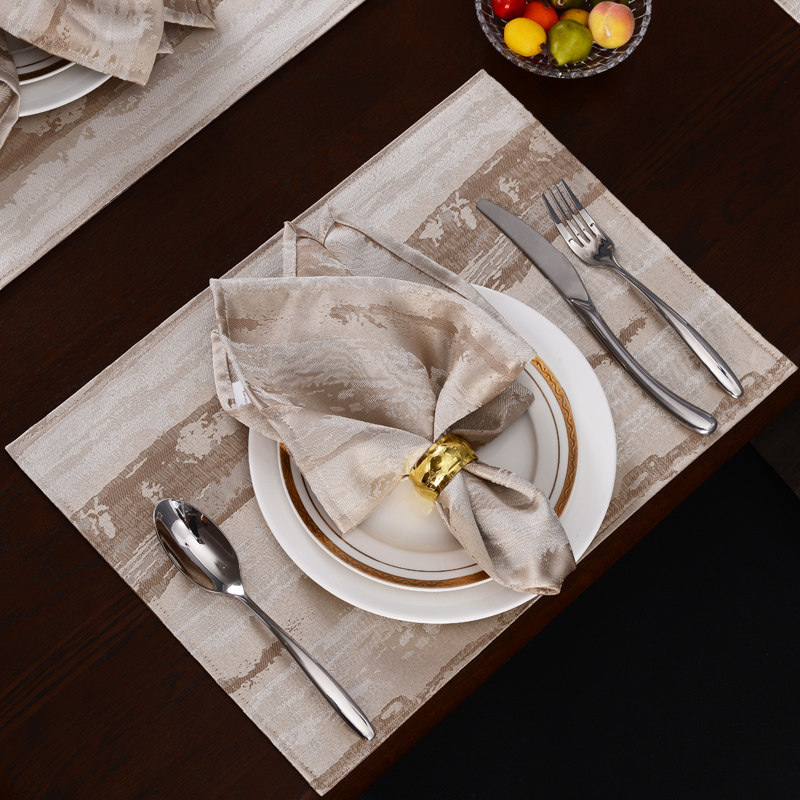 Dream Lover Dining Mat Nordic Thermal Insulation Mat Table Mat Cloth Art Bowl Mat Western Dining tray Mat Art Light Lavish Cutlery Mat