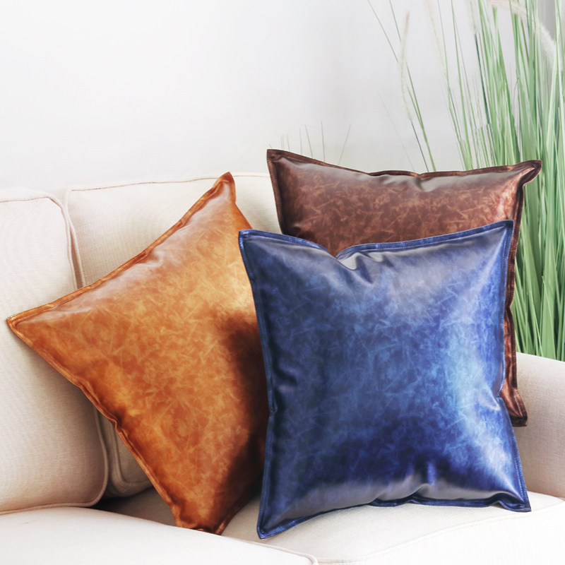 Dream lover office sofa pillow pillow chair large backrest bedside waist cushion pu leather disposable lumbar pillow