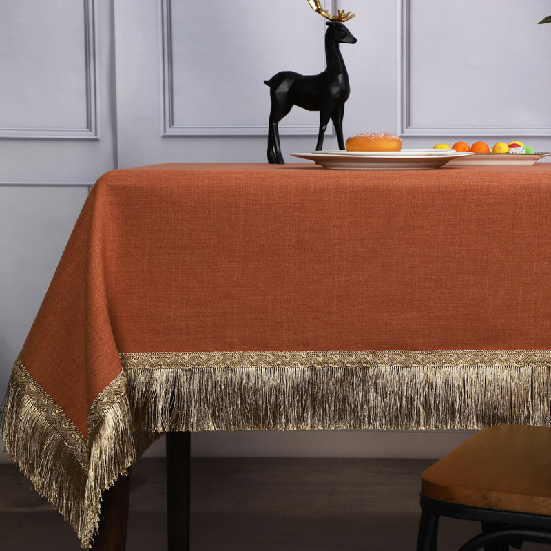 Dream lover tablecloth Nordic light luxury coffee table round meeting mahjong tablecloth high-end hotel dining room tablecloth cloth