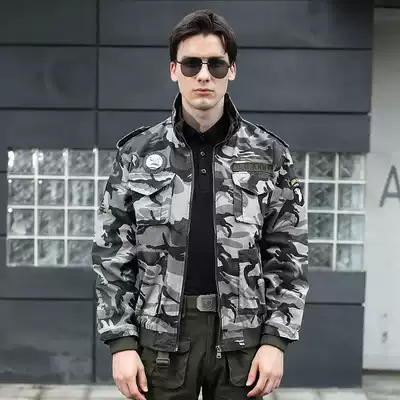 Spring and Autumn Outdoor Sports Fans Mountaineering Men's Casual Camouflage Jackets Coats Loose Large Size Cotton Men's Shirt