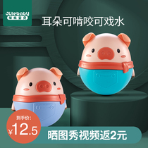 Piggy tumbler toy baby 3 a 6-9 months or more 12 babies 1 year old 0 childrens puzzle early education 7 large 8