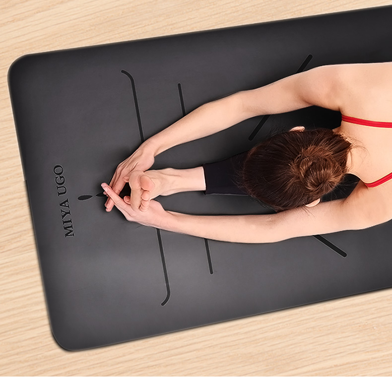Thảm tập yoga cao su tự nhiên cho nam Mi Ya 5mm và thảm tập thể dục thể thao dài và dày thảm tập thể dục