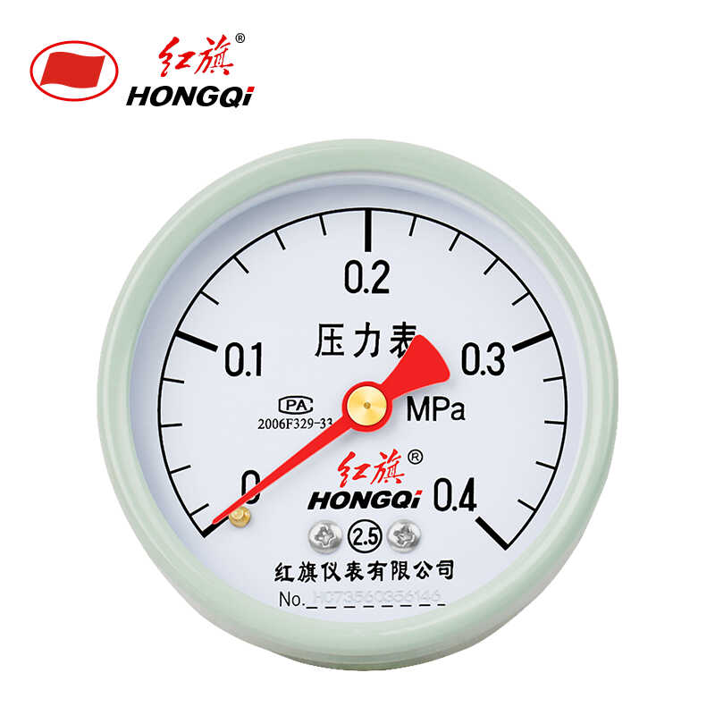 Y-60Z普通压力表表盘直径60mm轴向指针式自来水压表油压表气压表