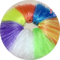 Purely handmade corded kindergarten nylon plastic yarn flower and grass shuttlecock childrens DIY adult fitness shuttlecock resistant to kicking