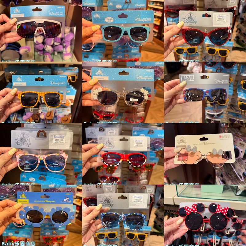 Hong Kong Disney Children's Sunglasses Mickey Minnie Mickey Mouse Mickey Minnie Mickey Mouse Adult Sunglasses