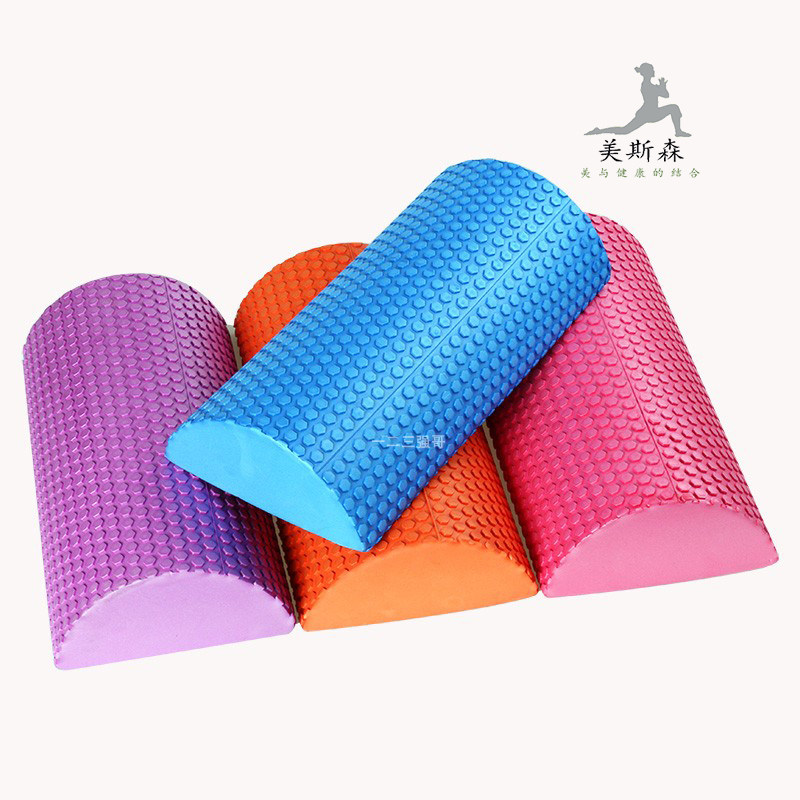Semicircle Foam Shaft Balance Yoga Column EVA Solid Fitness Pillow Prati Rod 30CM New Gifts Gift