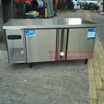 Hangzhou Yindu refrigerator commercial Workbench freezer console freezer horizontal flat cold copper pipe national joint guarantee