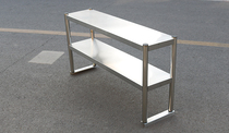 Stainless steel countertop stand double Workbench storage rack storage shelf can be customized