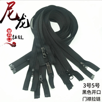 No. 3 no. 5 nylon zipper opening black nylon zipper clothes jacket kids clothes fastener accessories zipper pull