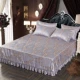 jacquard châu Âu ghế băng lụa giường váy mùa hè trượt mat đơn hoặc ghế máy lạnh đôi vào mùa hè mat ba mảnh tấm được trang bị - Váy Petti