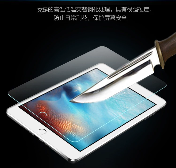 2018 Các ipad mới phim thép 9,7 inch 9 7 của Apple a1893 chỉ phẳng kính iapd trả đầy đủ màn hình cảm ứng ip phiên bản ipd8 bảo vệ màn hình 18,2 máy tính ipaid ipdair air2 điện - Phụ kiện máy tính bảng