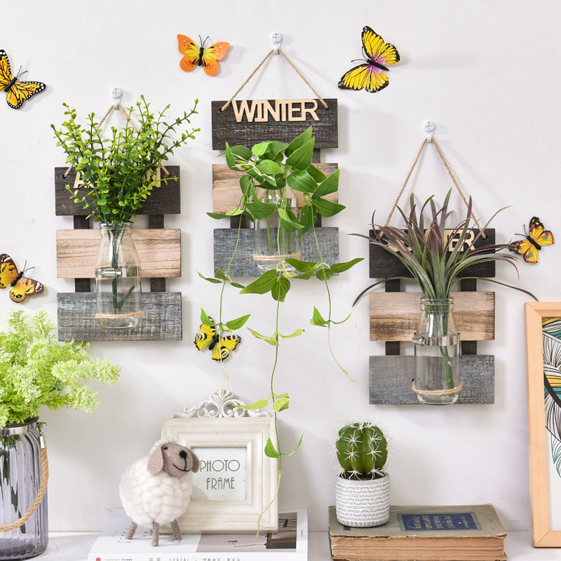 Wall Decoration Pendant Wall-mounted Hydroponic Vase Room Adornment Creative Home Dining Room Bedroom Wall Hanging Ornament