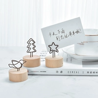 Sáng tạo đơn giản hiện đại bằng gỗ rèn sắt ghi chú clip máy tính để bàn nhỏ đồ trang trí tin nhắn thư mục ảnh clip trang trí nhà phòng ngủ đẹp đơn giản