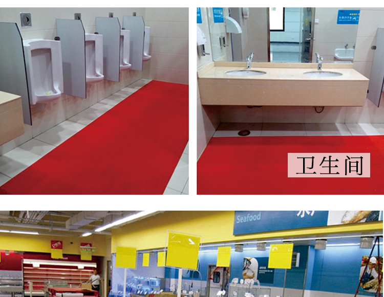Thảm đỏ, thảm vệ sinh, thảm chống trượt rỗng loại S, thảm lưới phòng tắm, nhựa PVC chống mòn xốp sàn nhà