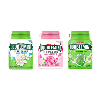 绿箭薄荷糖口香糖清新口气零食