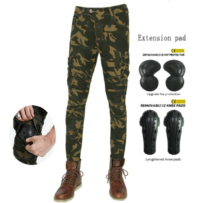 Motorcycle Jeans Camouflage Motorcycle Pants Loose Casual Pants Four Seasons Casual Riding Pants Volero Men