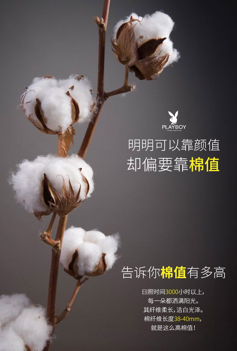 Sous-vêtement chaud jeunesse PLAYBOY simple en coton - Ref 758742 Image 10