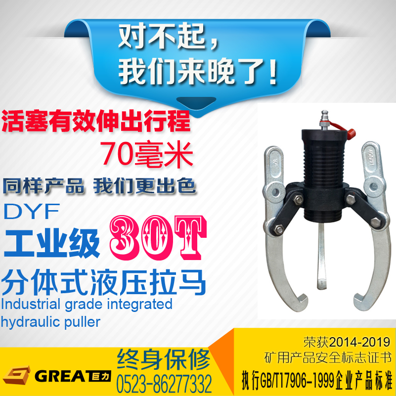 Juli quality 30T cylinder integrated forming bearing loading and unloading tool split hydraulic tensioner heating bearing
