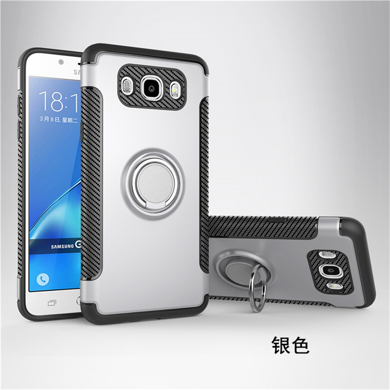Đơn giản quyến rũ Vỏ điện thoại di động Samsung J7-2016 có vòng bảo vệ J7100 Vỏ bảo vệ xe J7108 vỏ J7109 từ tính - Nhẫn nhẫn