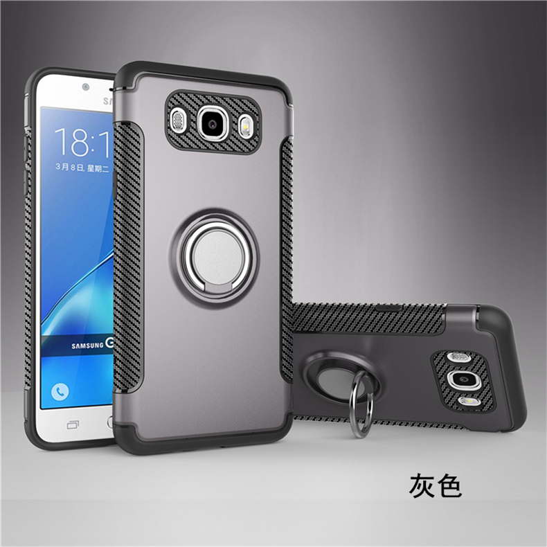 Đơn giản quyến rũ Vỏ điện thoại di động Samsung J7-2016 có vòng bảo vệ J7100 Vỏ bảo vệ xe J7108 vỏ J7109 từ tính - Nhẫn nhẫn