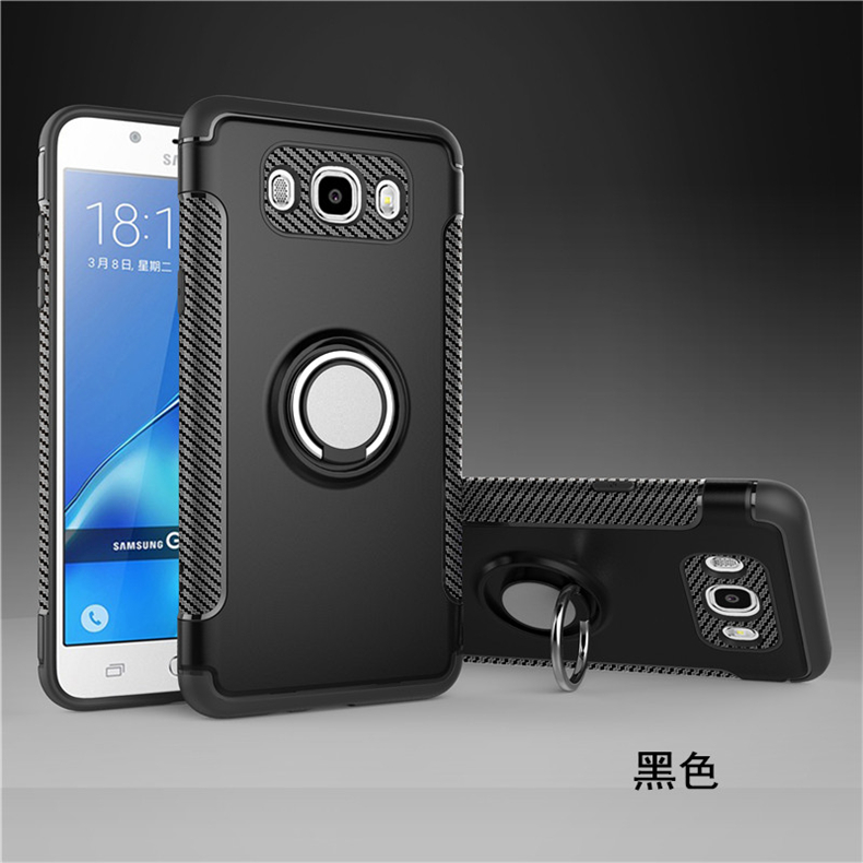 Đơn giản quyến rũ Vỏ điện thoại di động Samsung J7-2016 có vòng bảo vệ J7100 Vỏ bảo vệ xe J7108 vỏ J7109 từ tính - Nhẫn nhẫn