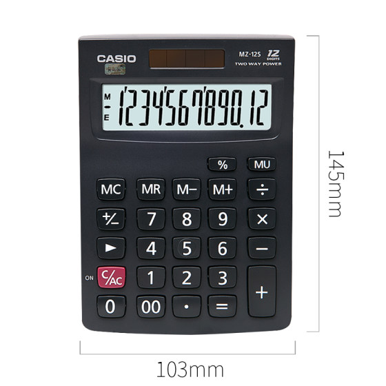 卡西欧GZ/DZ/MZ-12S商务办公用计算机台式大中小号计算器12位数