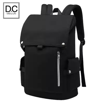 Men's backpack casual large-capacity fashion trend travel school bag Male college students simple youth computer backpack