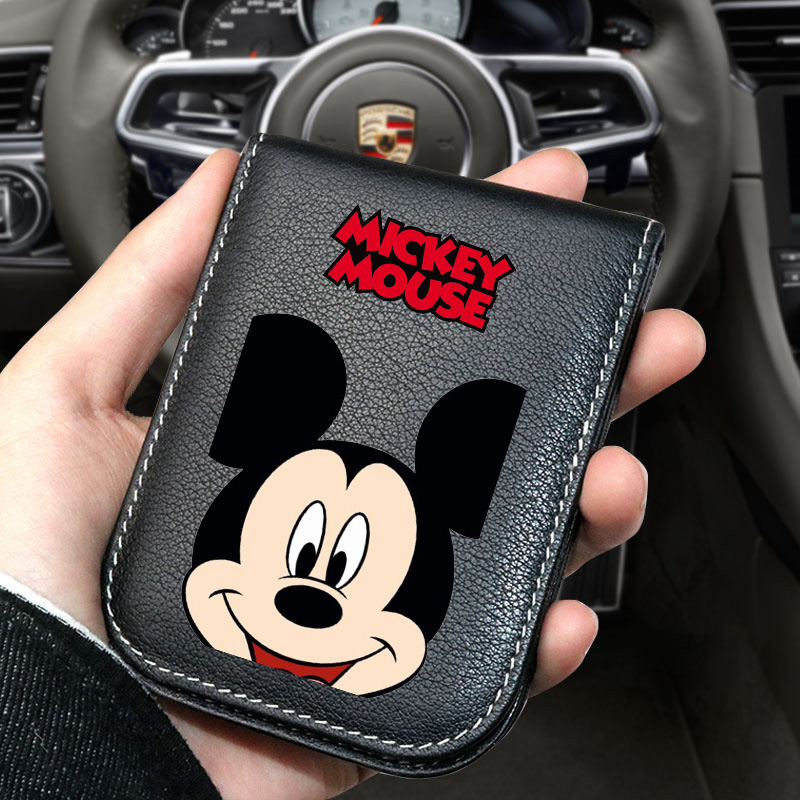 Cartoon Michimini personality creative driver's license driving license protection holster two-in-one genuine leather card bag men and women