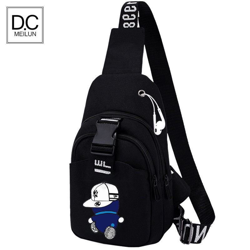 Sports Outdoor Multi-function Purse Men and women Leisure Large-capacity Oxford Bub students Single shoulder bag Inclined Satchel Bag male