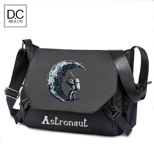 Бретели, черная японская трендовая сумка через плечо, небольшая дизайнерская сумка на одно плечо, подходит для студента