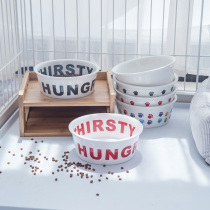 Ceramic Dog Bowl Cat Bowl Pet Bowl dog Eating Basin Cat Food With Pet Supplies Big small dog VIP Golden Fur Dog Food Basin