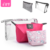 Makeup Bag Large Capacity Portable Minima Cute Little Girl Heart Multifunction Wash Bag Portable Travel Containing Bag