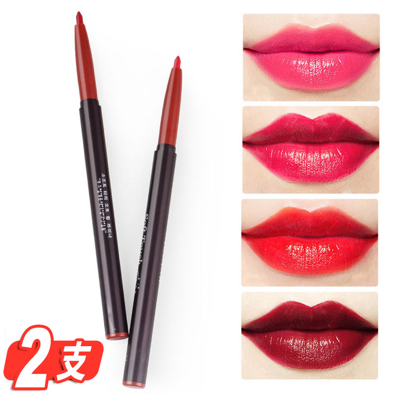 Gold Rush Coins 2 Lip Lines Pen Matt Naked Makeup Sketch line Lip Gloss glazed lip gloss Lip Pen Lip pen