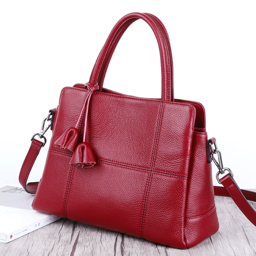 Портативная кожаная вместительная и большая сумка через плечо, из натуральной кожи, воловья кожа