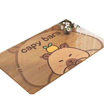 Transparent soft glass kapibala dining table mat Transparent soft glass kapibala dining table mat