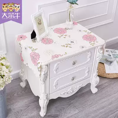 PVC bed head cabinet cloth cover cloth Waterproof dustproof oilproof leave-in cover towel European pastoral small fresh coffee table mat tablecloth